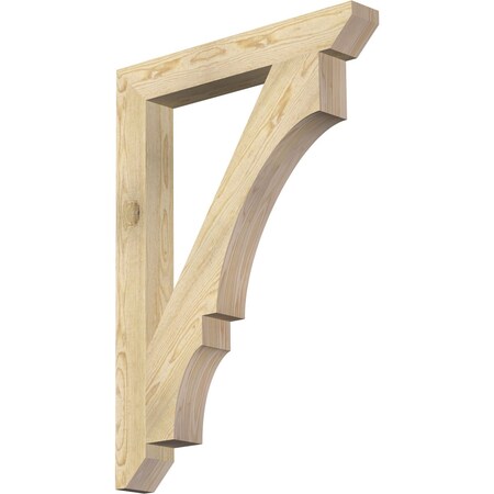 Ekena Millwork Balboa Slat Rough Sawn Bracket, Douglas Fir, 4"W x 30"D x 42"H BKT04X30X42BOA06RDF